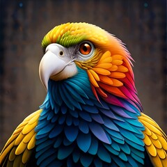 Fototapeta premium blue and yellow macaw