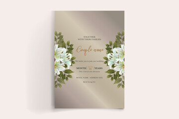 wedding floral invitation card templates