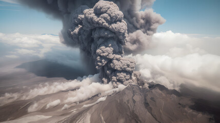 Beautiful Volcano Eruption