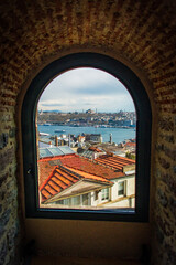 view from the window of the castle