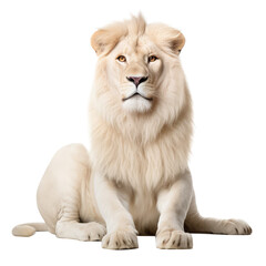 Obraz premium lion looking isolated on white