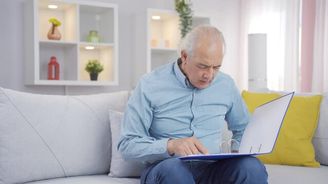 The old man who frets over abusive paperwork.