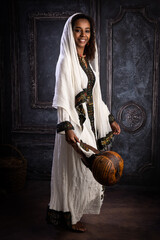 Ethiopian model in traditional outfit - 629202228