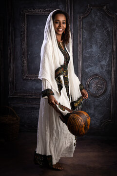 Ethiopian model in traditional outfit