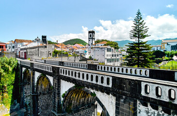 Ribeira Grande town in the Ponta Delgada island. Azores - 629205030