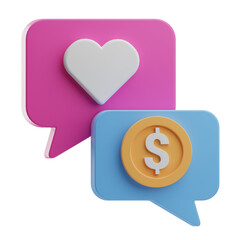 Marketing Object Feedback 3D Illustration