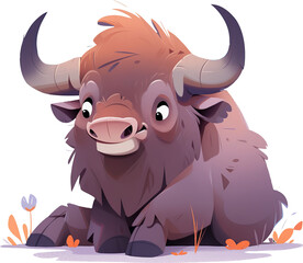 Fototapeta premium Untamed Majesty Witnessing Bison in Their Untouched World