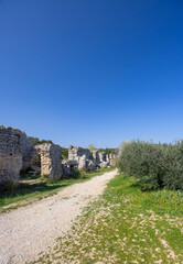 Barbegal aqueduct (Aqueduc Romain de Barbegal) near Arles, Fontvieille, Provence, France