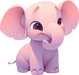 Naklejka premium Elephant Calves Innocence in the Wild