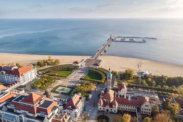 Fototapete Die Ostsee, Sopot, Polen Sopot Molo i Hotel