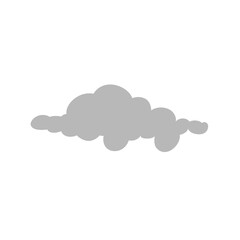 Cartoon overcast cloud vector. vector illustration