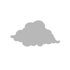 Cartoon overcast cloud vector. vector illustration