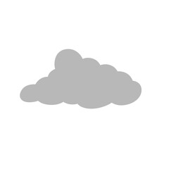 Cartoon overcast cloud vector. vector illustration