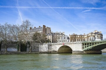 Paris, view of the Sully bridge 