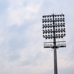 Cricket stadium flood lights poles at Delhi, India, Cricket Stadium Lights