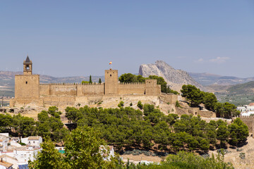 Obraz premium Antequera castle, Antequera, Andalusia, Spain