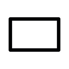 Illustration vector graphic icon of Rectangle. Outline Style Icon. Shape Themed Icon. Vector illustration isolated on white background. Perfect for website or application design.