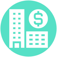 Bank finance icon symbol vector image. Illustration of the currency exchange investment financial saving bank design image