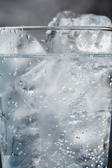 Refreshing ice drink with tonic