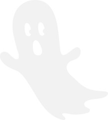 Naklejka premium spooky ghost halloween