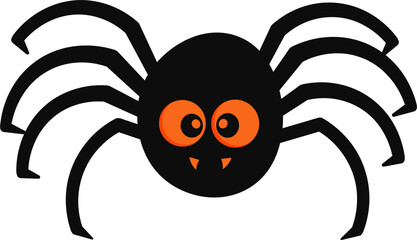 spider spooky halloween vector