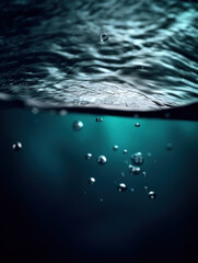 Obraz premium Splashing water background,created with generative ai tecnology.