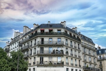 Fototapeta na wymiar Paris, buildings in the Marais