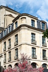 Fototapeta na wymiar Paris, buildings in the Marais