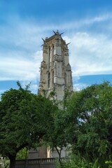 Fototapeta na wymiar Paris, the Saint-Jacques tower 