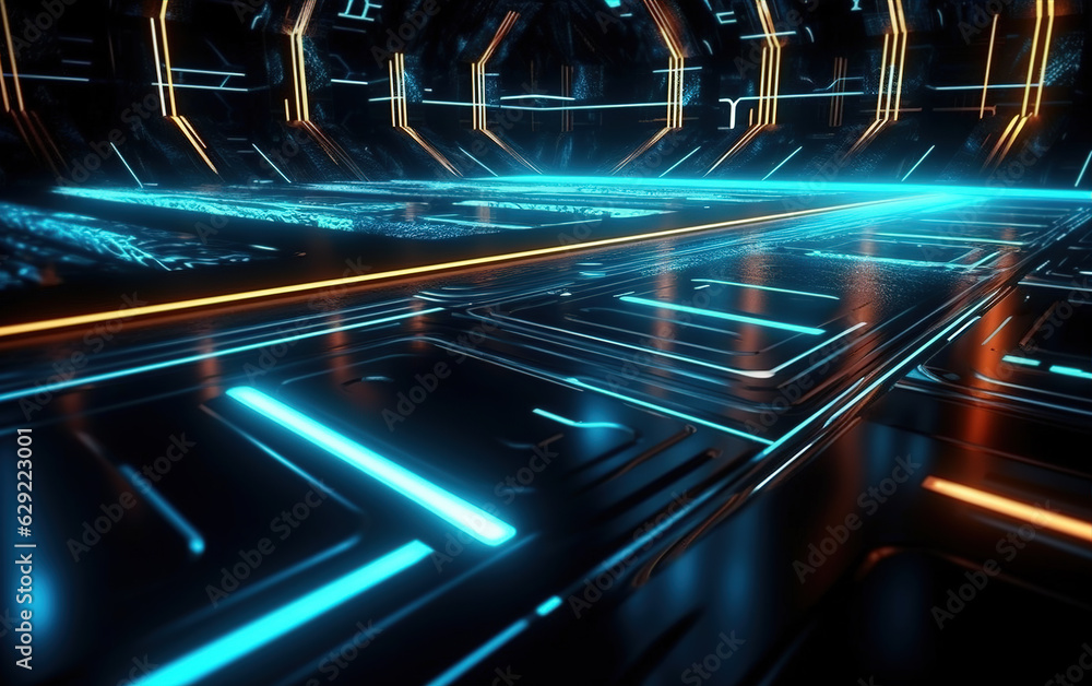 Aufkleber abstract colorful light background,created with generative ai tecnology.