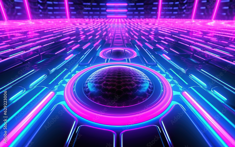 Poster abstract colorful light background,created with generative ai tecnology.