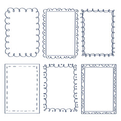 Simple Set of Decorative black Frames.