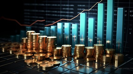 Increasing Graph Upward, charts climbing, increasing profits [Generative AI] 