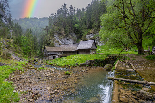 Oblazy water mills near Kvacany, Kvacianska valley, Slovakia
