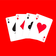 vector 4 of a kind ace