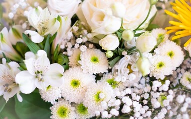 flower closeup, bunch of flowers