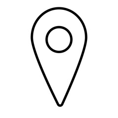 simple shape vector icon of location point