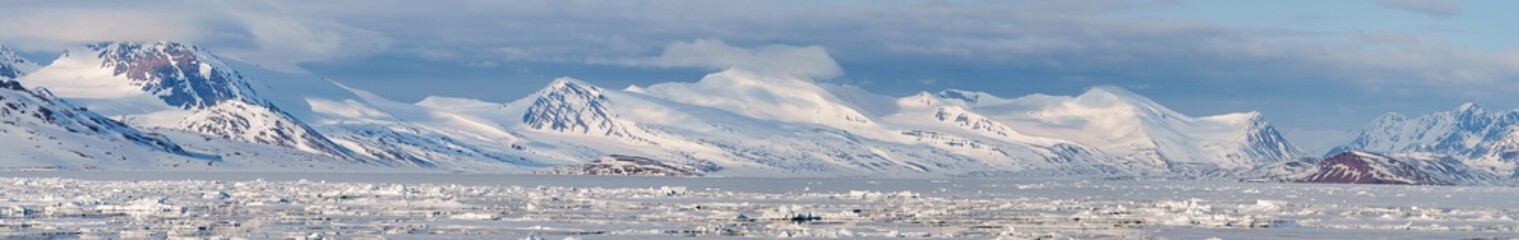 Arctic landscape in Svalbard