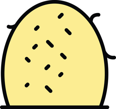 recommend clip art: Farm bales icon outline vector. Hay bale. Grass stack color flat