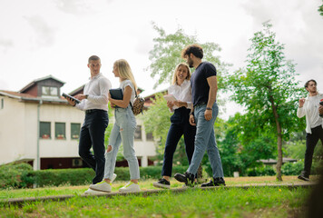 Group of students outside