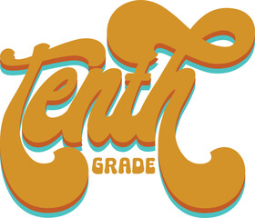 School Collage complete retro svg design 