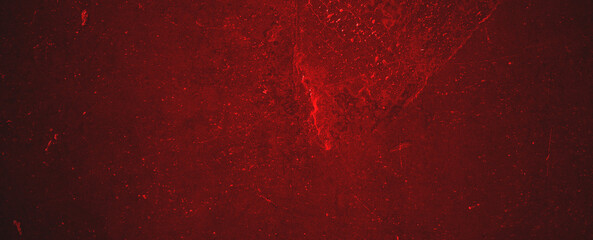 Red and black horror background. Red Grunge wall texture. Dark red grunge background. Horror Cement...