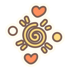 Cute Doodle Sticker Sparkle