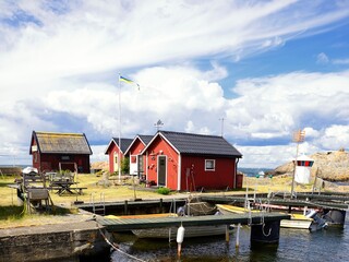 Fototapeta premium Landsort fishing village in Sweden