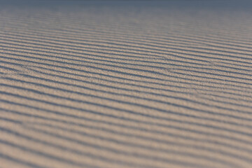 Ribbed fine sand in day light