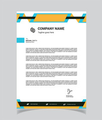 Creative Letterhead design with modern 