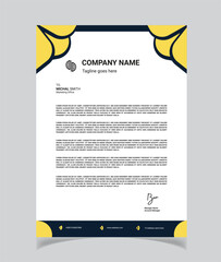 Creative Letterhead design with modern 