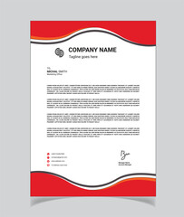 Creative Letterhead design with modern 