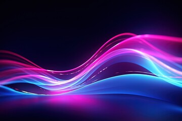 abstract futuristic background with pink blue glowing neon moving high speed wave lines and bokeh lights. Data transfer concept Fantastic wallpaper