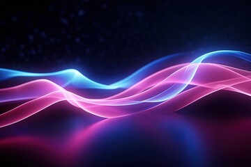 abstract futuristic background with pink blue glowing neon moving high speed wave lines and bokeh lights. Data transfer concept Fantastic wallpaper